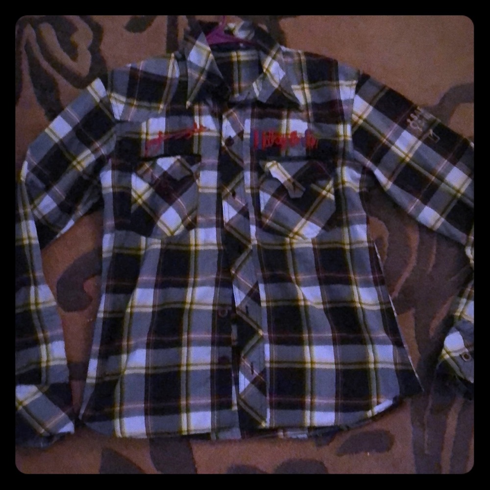 Plaid button up shirt